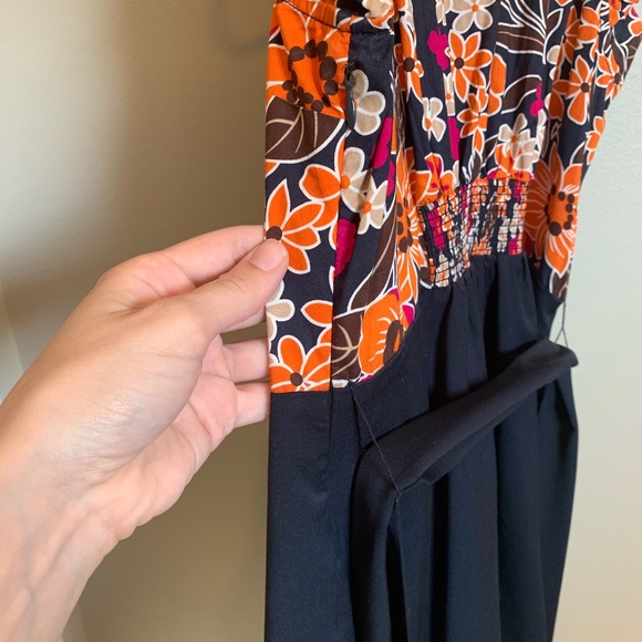 Anthropologie floral and navy dress - Picture 7 of 7